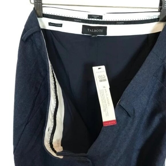 NWT Talbots Womens Plus Size 18 TALL 18T Luxe Italian Flannel Windsor Pants NEW - Picture 5 of 5